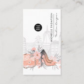 Carte De Visite Fille New York Fashion Designer (Devant)