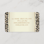 Carte De Visite Fille Parties scintillant moderne tendance Emprein (Dos)