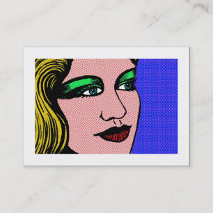 Carte De Visite Fille Pop
