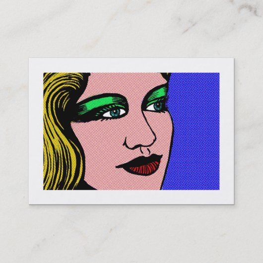 Carte De Visite Fille Pop (Devant)
