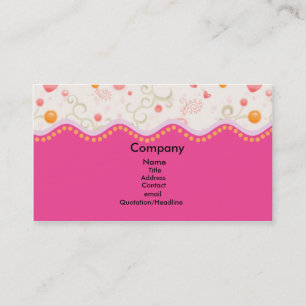 Carte De Visite Fille rose