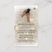 Carte De Visite Fille selfie à la mode (Dos)