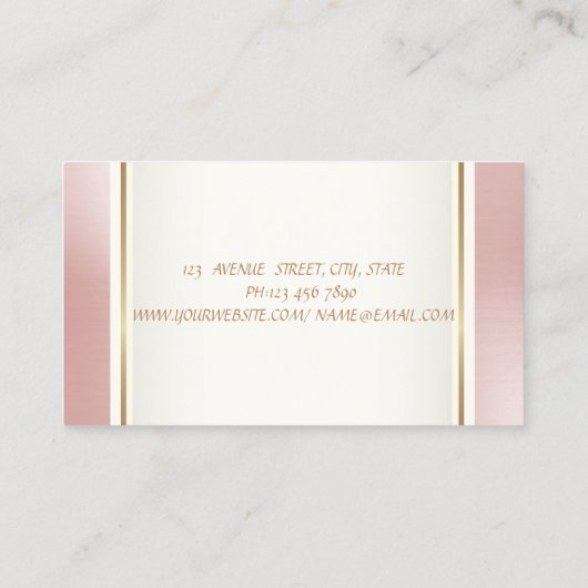 Carte De Visite Fille tendance moderne élégant Lotus blanc élégant (Dos)