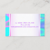 Carte De Visite Fille tendance Moderne Lèvres Élégantes Holographi (Dos)