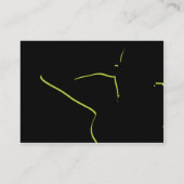 Carte De Visite Fille verte - potelée (Dos)