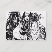 Carte De Visite FILLES ANATOLIENNES, violet violet (Dos)