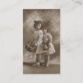 Carte De Visite Filles vintages (Dos)