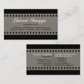 Carte De Visite Film 35mm 010 (Crème) (Devant / Derrière)