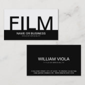 Carte De Visite FILM audacieux (Devant / Derrière)