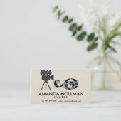 Carte De Visite Film, bande et caméra (Debout devant)