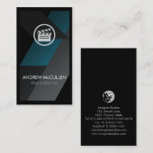 Carte De Visite Film Director Clapperboard Icon (Devant / Derrière)