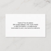 Carte De Visite Film | Logo du photographe (Dos)