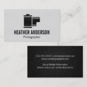 Carte De Visite Film | Photographie (Devant / Derrière)