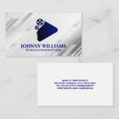 Carte De Visite Film Reel | Logo du bouton Lecture (Devant / Derrière)