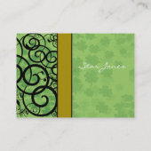 Carte De Visite Fils et trèfle et Galore Shamrock (Dos)