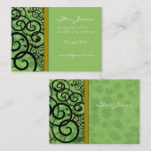 Carte De Visite Fils et trèfle et Galore Shamrock (Devant / Derrière)