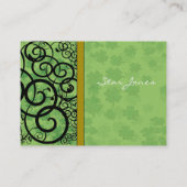 Carte De Visite Fils et trèfle et Galore Shamrock (Dos)