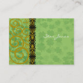 Carte De Visite Fils et trèfle et Galore Shamrock (Dos)
