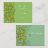 Carte De Visite Fils et trèfle et Galore Shamrock (Devant / Derrière)