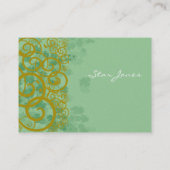 Carte De Visite Fils et trèfle et Galore Shamrock (Dos)