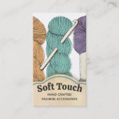 Carte De Visite Fils tordus à la main hank skein crochet (Devant)