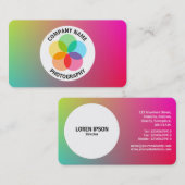 Carte De Visite Filtre - Dégradé Y, M, B, R, (Devant / Derrière)