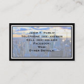 Carte De Visite Fin de l'après-midi NYC Skyline à l'approche du co (Dos)