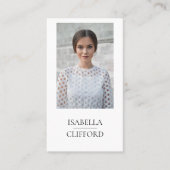 Carte De Visite Fin modèle de danseur d'acteur vers le haut des (Devant)