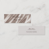 Carte de visite fin papier fin Champagne de soie (Devant / Derrière)