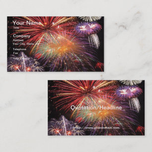 Carte De Visite Final de Feu d'Artifice