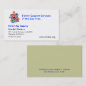 Carte De Visite FINALE de Brenda Davis (Devant / Derrière)