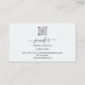 Carte De Visite Finance Consulting Broker Comptable Pièces Bufalo (Dos)