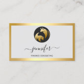 Carte De Visite Finance Consulting Comptable de courtier Bufalo Be (Devant)