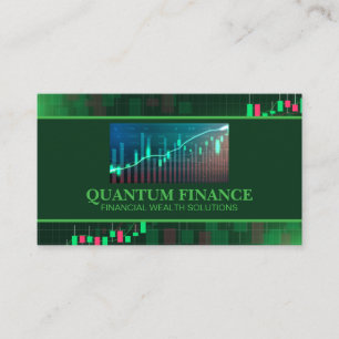 Carte De Visite Finance Graphique de données Analyse Actions