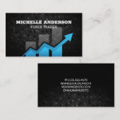 Carte De Visite Finance | Graphique | Fin Tech (Devant / Derrière)