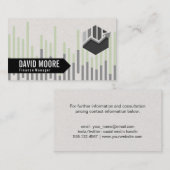 Carte De Visite Finance | Icône Graphique (Devant / Derrière)