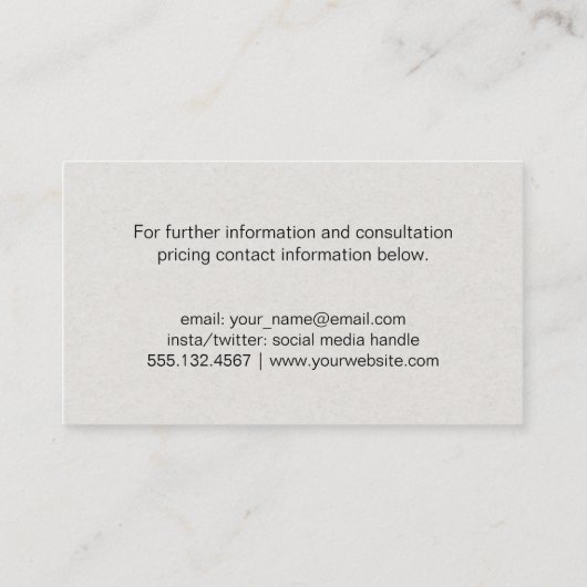 Carte De Visite Finance | Icône Graphique (Dos)