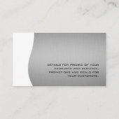 Carte De Visite Finance Money Manager / Gold Monogram (Dos)