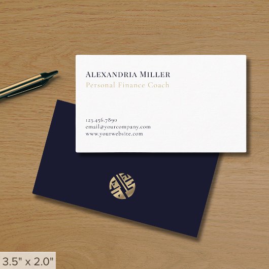 Carte De Visite Finance professionnelle minimaliste moderne