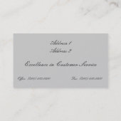 Carte de visite Finance/Stock Broker (Dos)