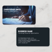 Carte De Visite Financement bancaire d'investissement (Devant / Derrière)