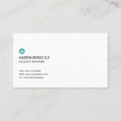 Carte De Visite Financement d'entreprise | Comptabilité | Graphiqu (Dos)