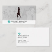 Carte De Visite Financement d'entreprise | Comptabilité | Graphiqu (Devant / Derrière)