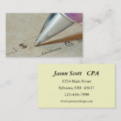 Carte De Visite Finances (Devant / Derrière)