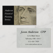 Carte De Visite Finances / Banques (Devant / Derrière)