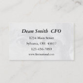 Carte De Visite Finances / Banques (Dos)