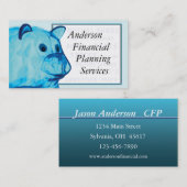 Carte De Visite Finances / Banques (Devant / Derrière)