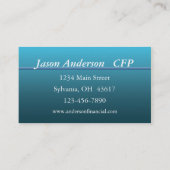 Carte De Visite Finances / Banques (Dos)