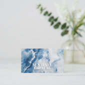 Carte De Visite Finances Banques | Marbre bleu (Debout devant)