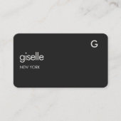 Carte De Visite Financial Advisor Black QR Code (Devant)